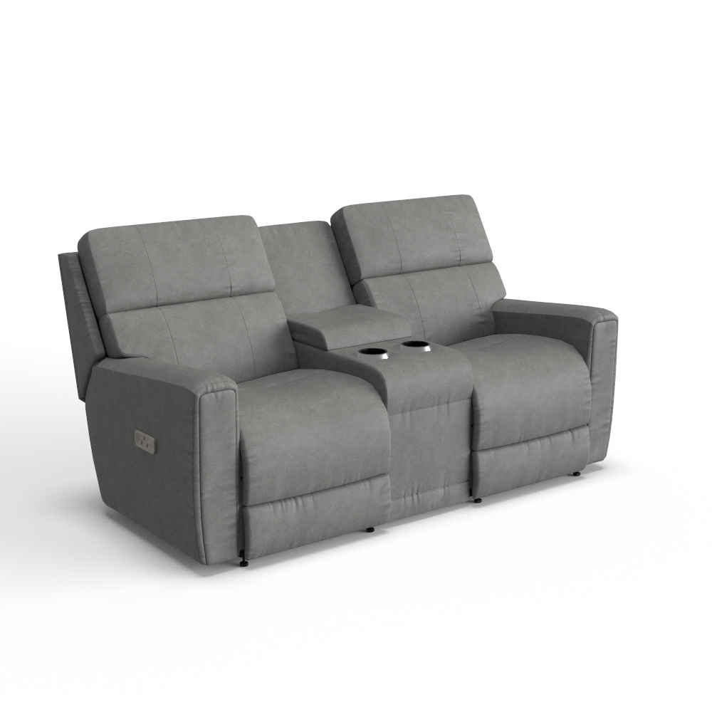 Apollo Power Reclining Loveseat w/ Console Headrest & Lumbar, In Stock